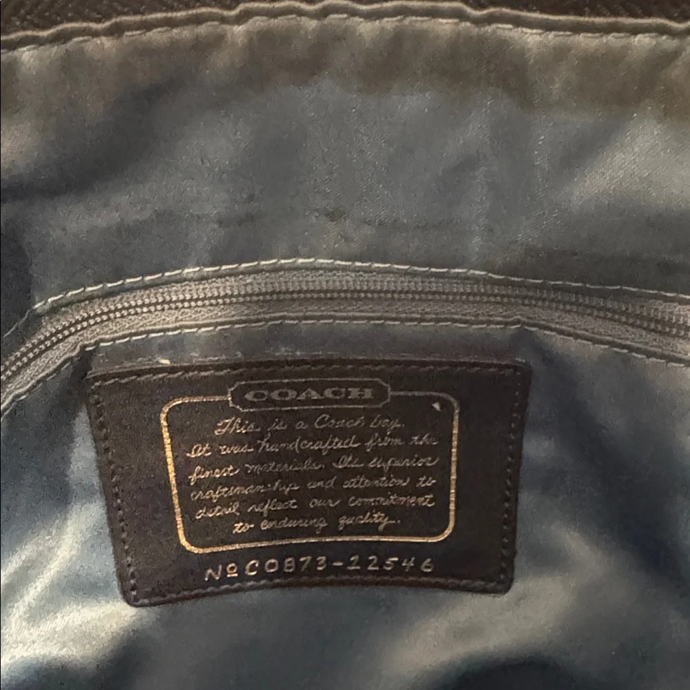 Vintage Coach Signature Denim Tote Bag Navy
Women's‎ Tote Bag . - Picture 5 of 11